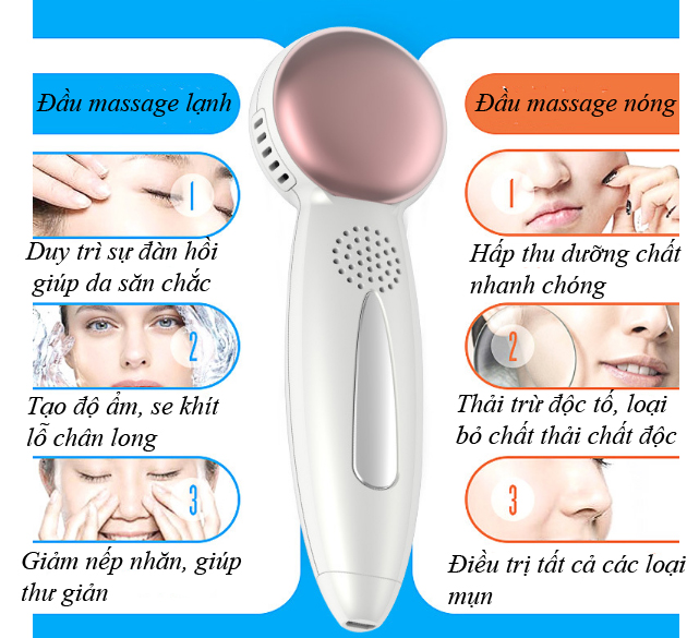 máy massage mặt nóng lạnh cho da mặt Kakunsan mới 2016